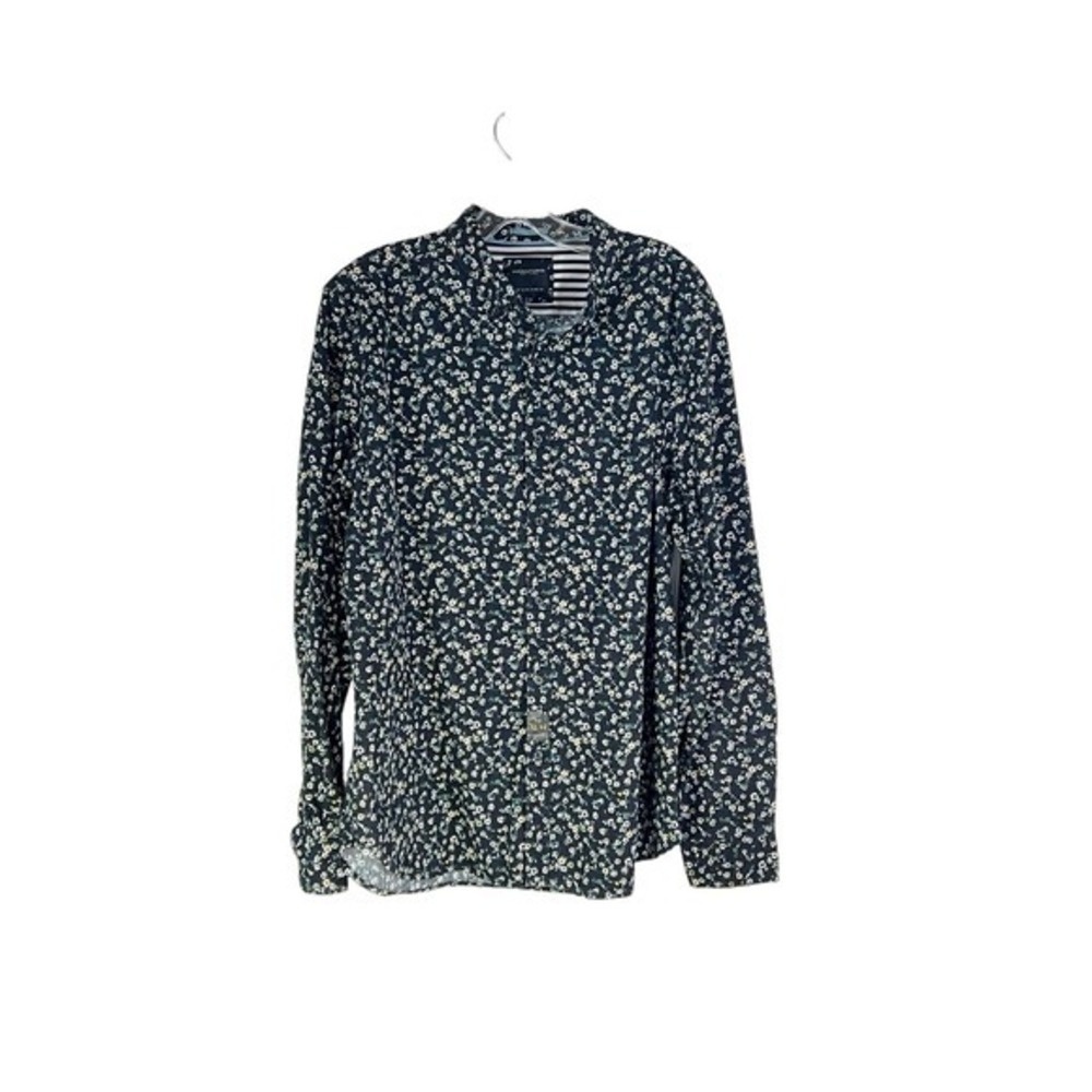 Denim & Flower by Ricky Singh‎ Long Sleeve Button Up Men's Dress Shirt XL